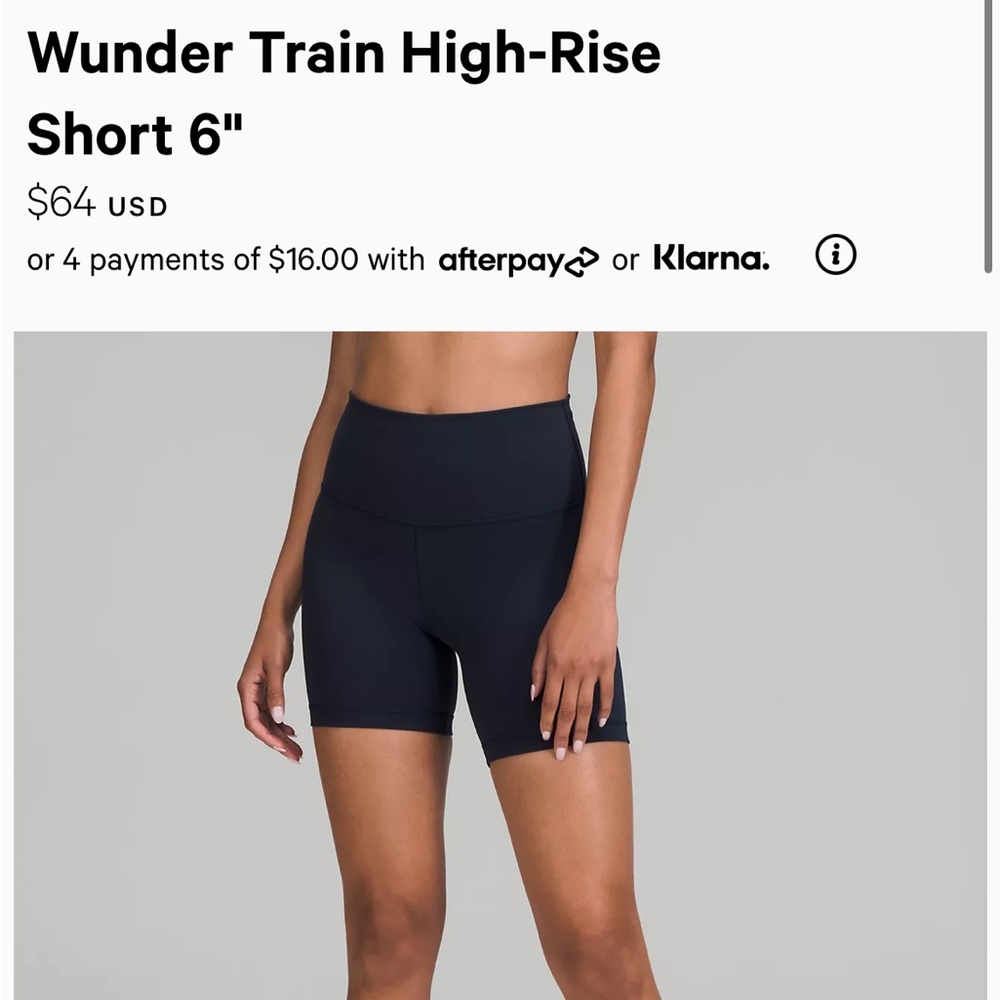 Lulu lemon Wunder Under Biker Shorts